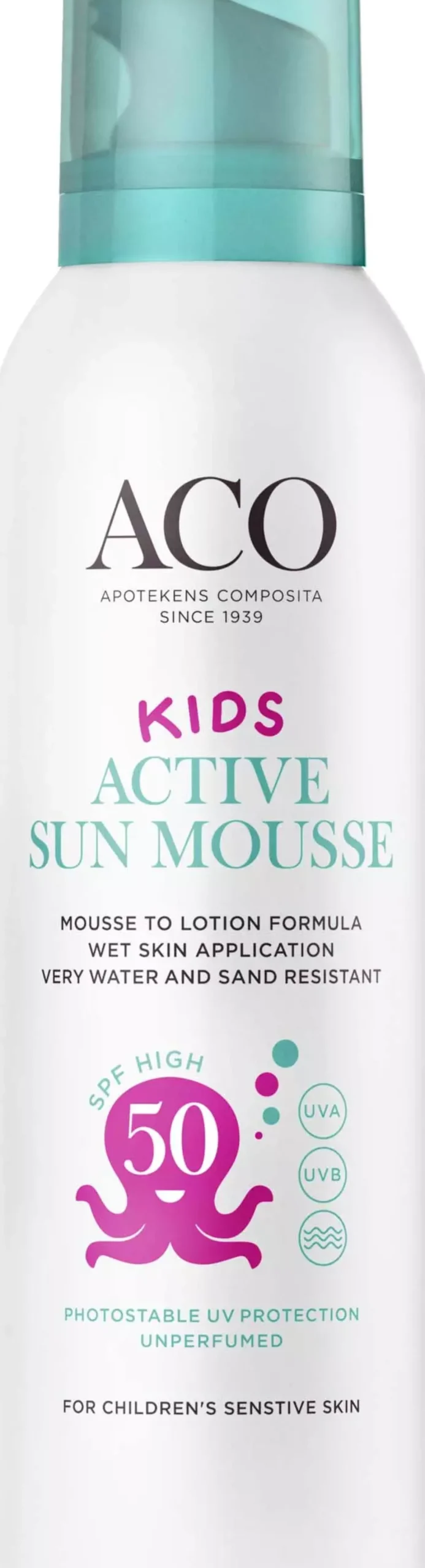 ACO Sun Kids Active Mousse SPF 50 150 ml