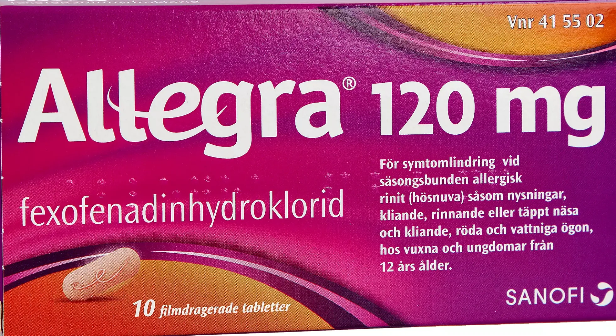 Allegra filmdragerad tablett 120mg