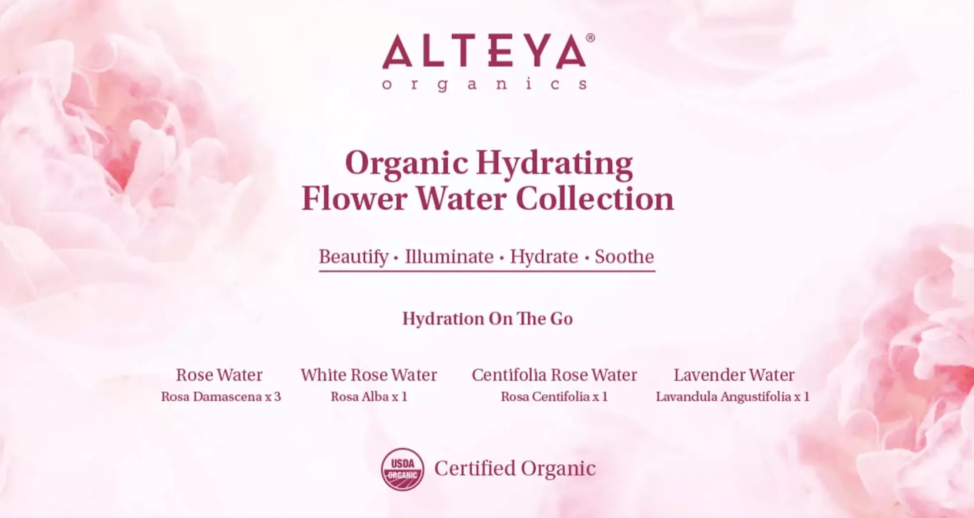 Alteya OrganicsOrganic Bulgarian Flower Water Starter Set