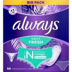 Always Daily Fresh Normal Flexistyle 0% Perfume 54 st