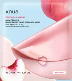 ANUA Peach 70 niacin Brightening Collagen Mask 25 ml