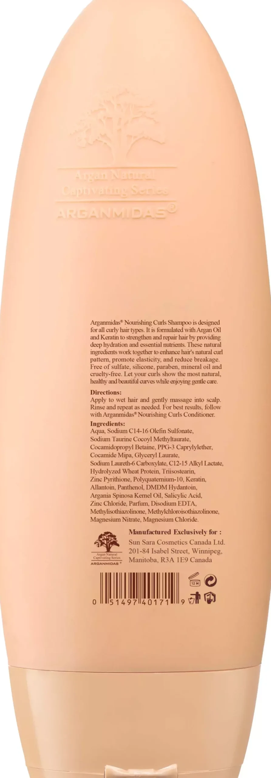 Arganmidas Nourishing Curls Shampoo 450 ml