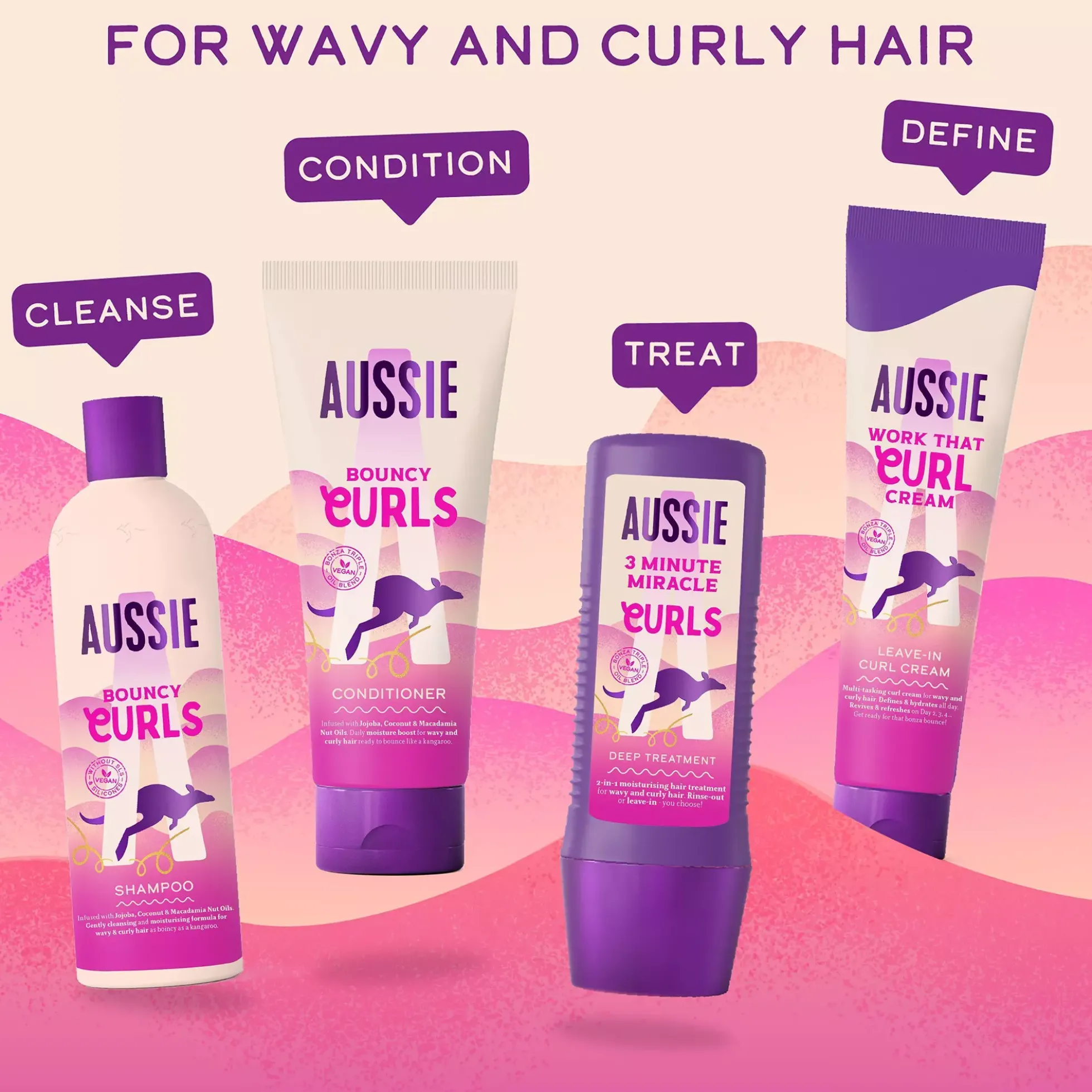 AussieBouncy Curls Deep Treatment 3 Minute Miracle 225 ml