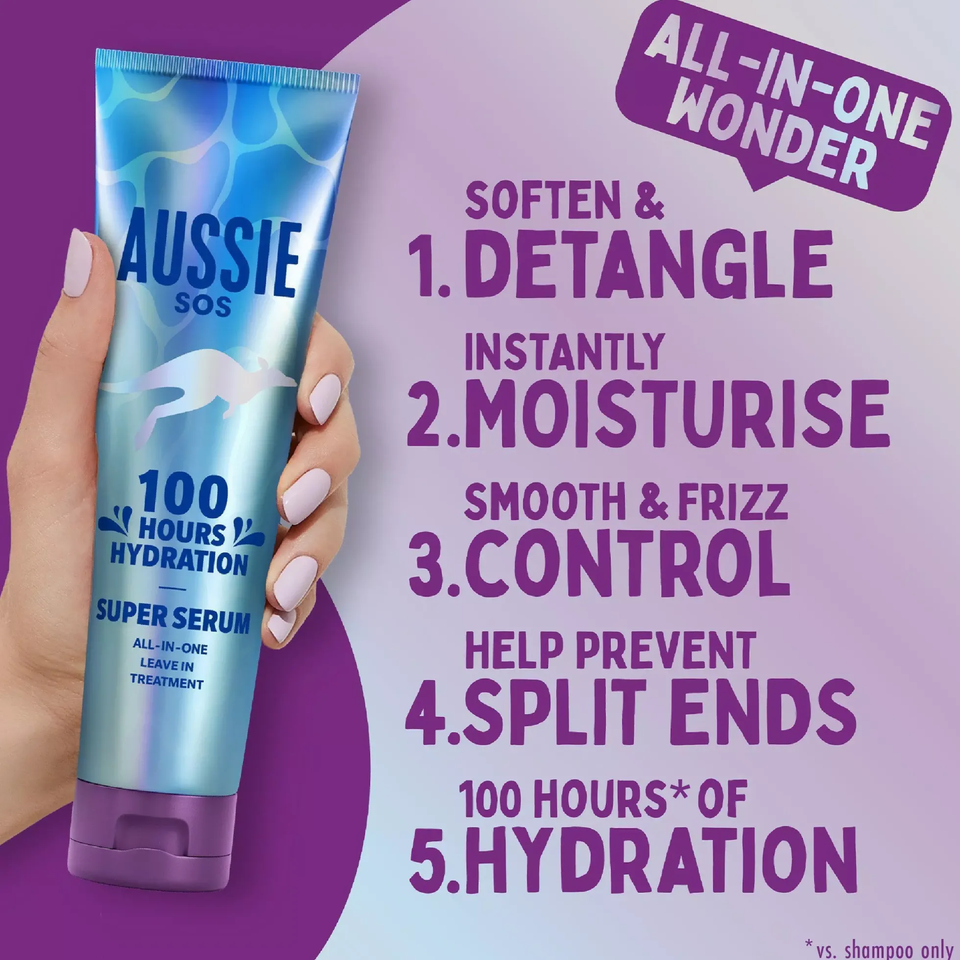 Aussie SOS Super Serum All In One LeaveIn Treatment 160 ml