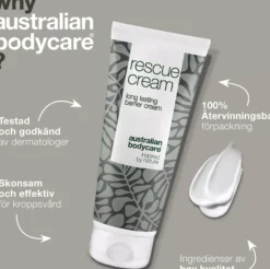 Australian Bodycare Rescue cream long lasting barrier cream 100 ml