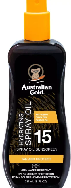 Australian Gold SPF 15 Carrot Intensifier Oil Spray 237 ml