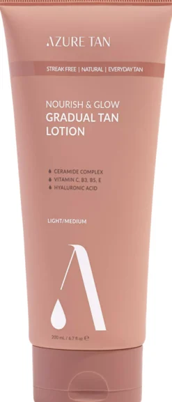 Azure Tan Nourish & Glow Gradual Tan Lotion Light/ Medium