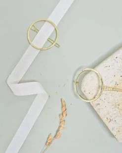 BACHCA Round metal barrette