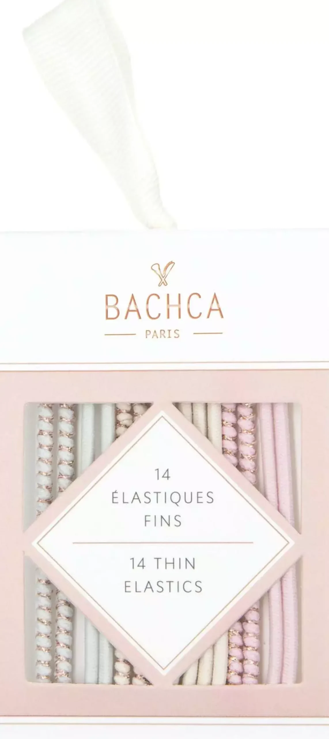 BACHCA Thin elastics x14 pastel-colored and lurex