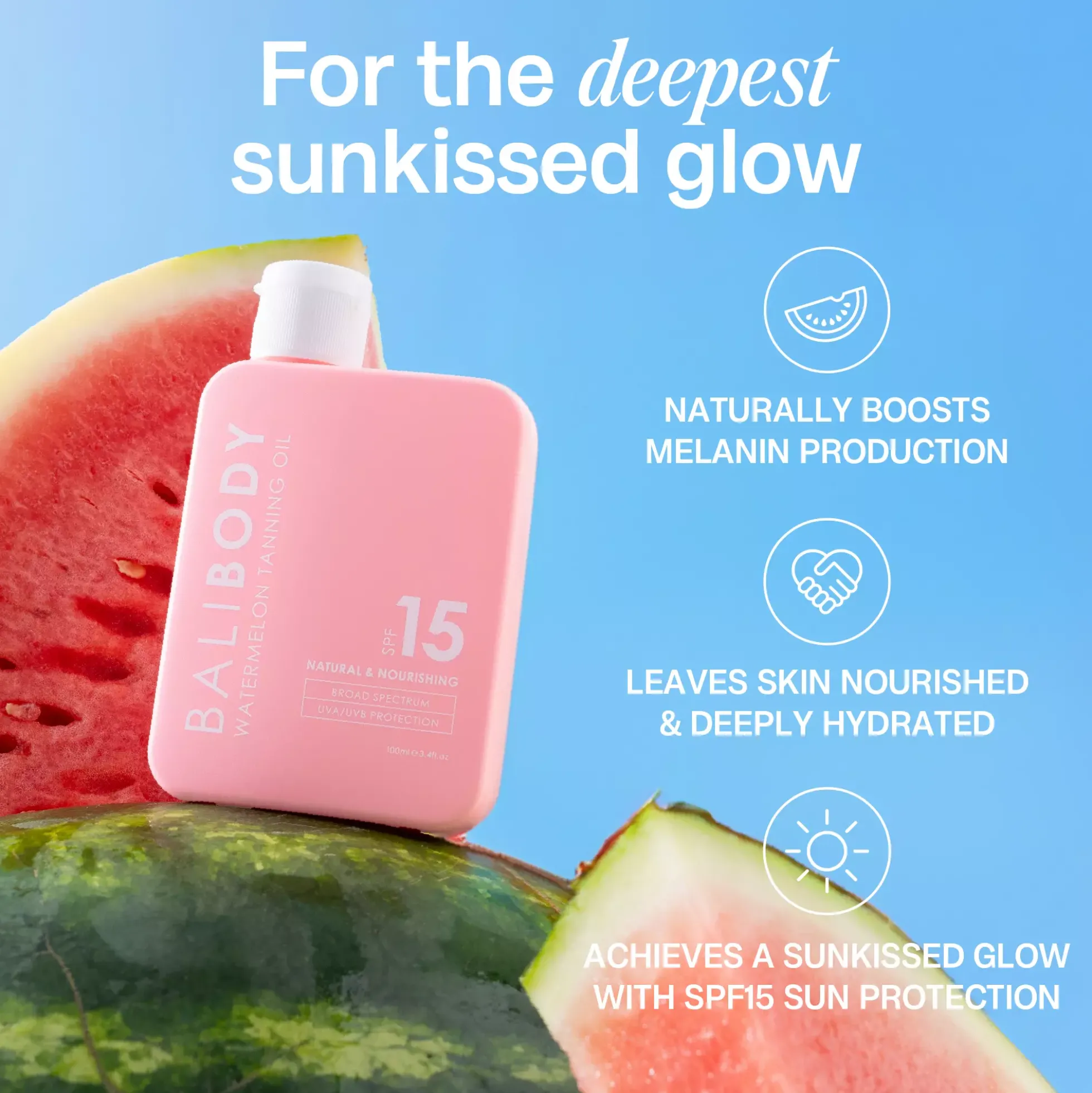 Bali Body Watermelon Tanning Oil SPF15 100 ml