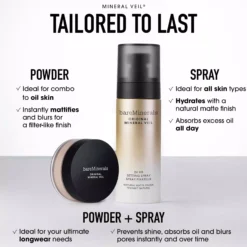 bareMineralsORIGINAL Mineral Veil 24HR Natural Matte Setting Spray 100 ml