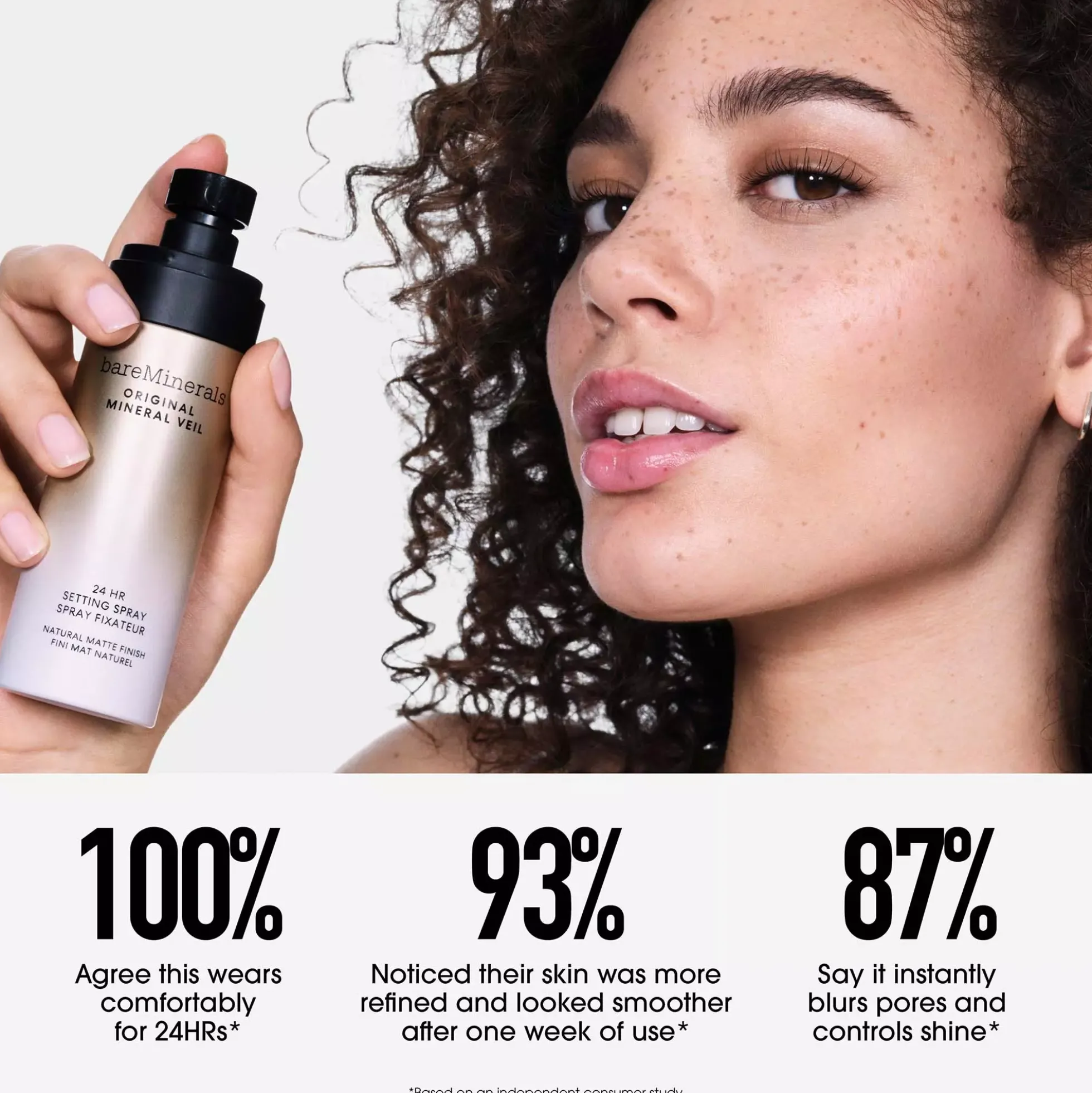 bareMineralsORIGINAL Mineral Veil 24HR Natural Matte Setting Spray 100 ml