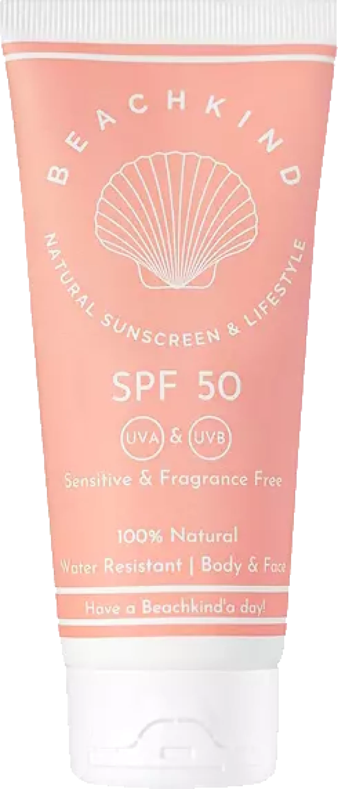 Beachkind Natural sunscreen sensitive fragrance free SPF50 100 ml