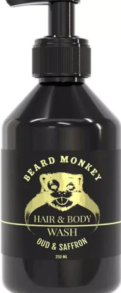 Beard Monkey Hair & Body Wash Oud & Saffron 250 ml