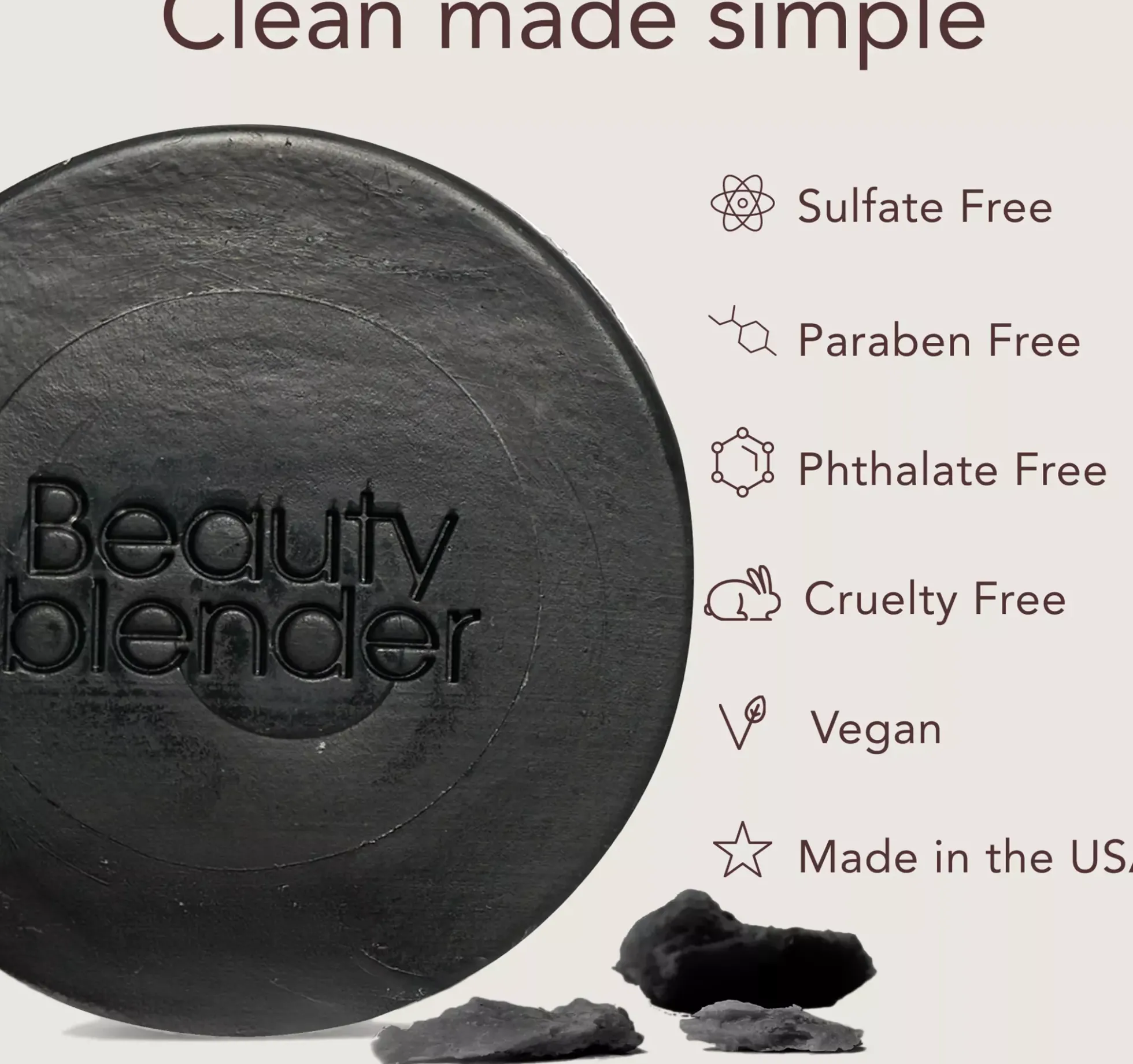 Beautyblender Toolscrub Hand, Sponge & Brush Cleanser Charcoal 28,3 g