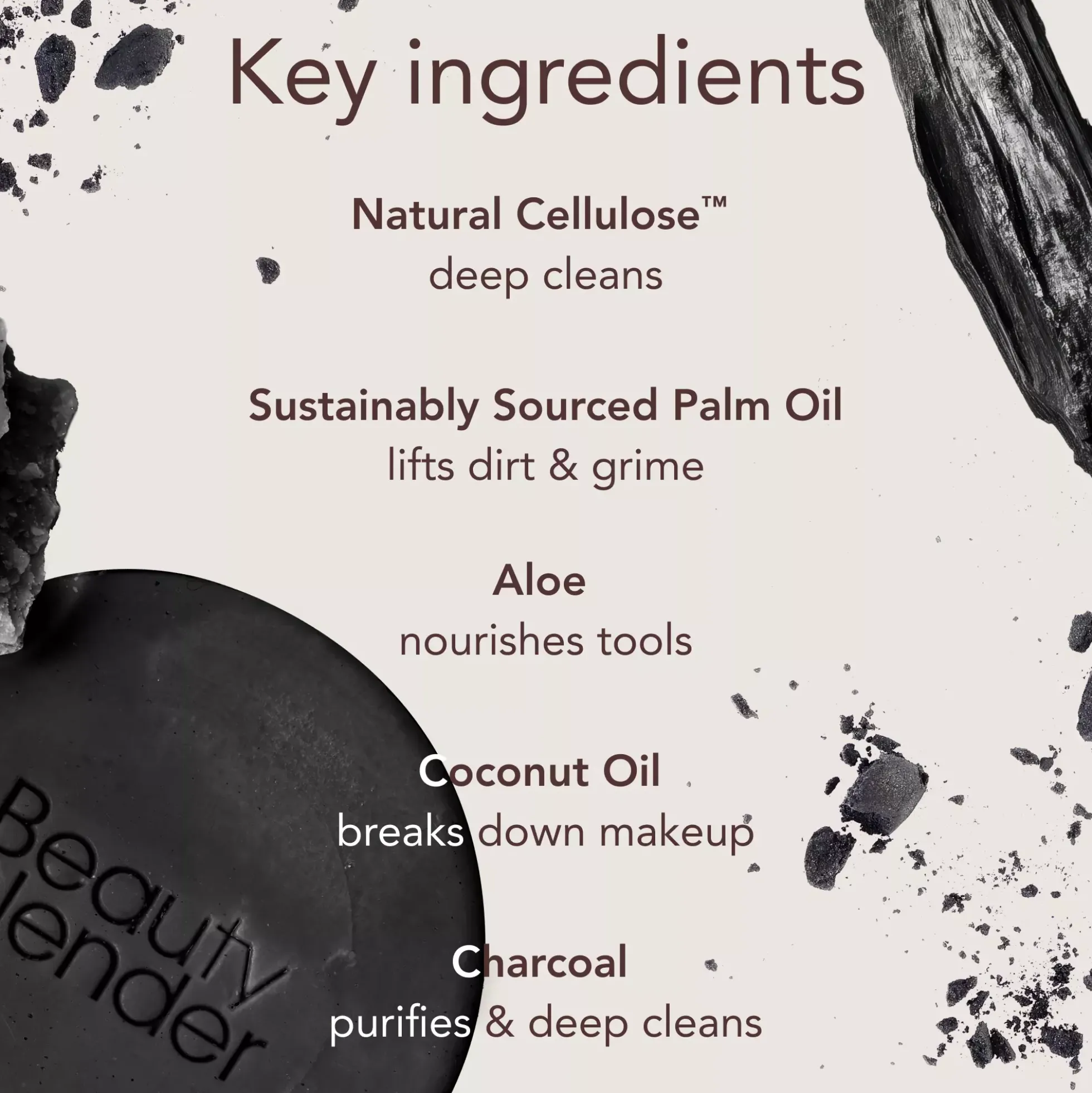Beautyblender Toolscrub Hand, Sponge & Brush Cleanser Charcoal 28,3 g