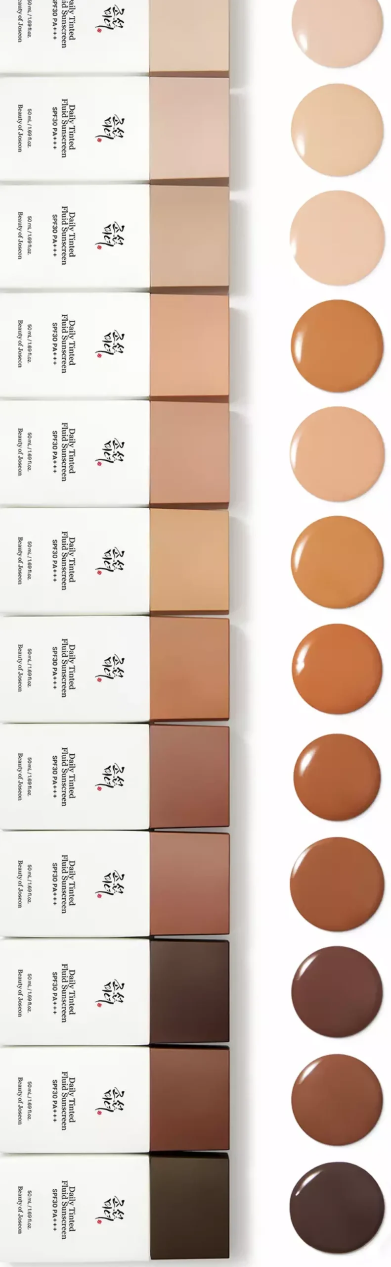 Beauty of Joseon Daily Tinted Fluid Sunscreen Broad Spectrum SPF 30 PA +++ #DN350