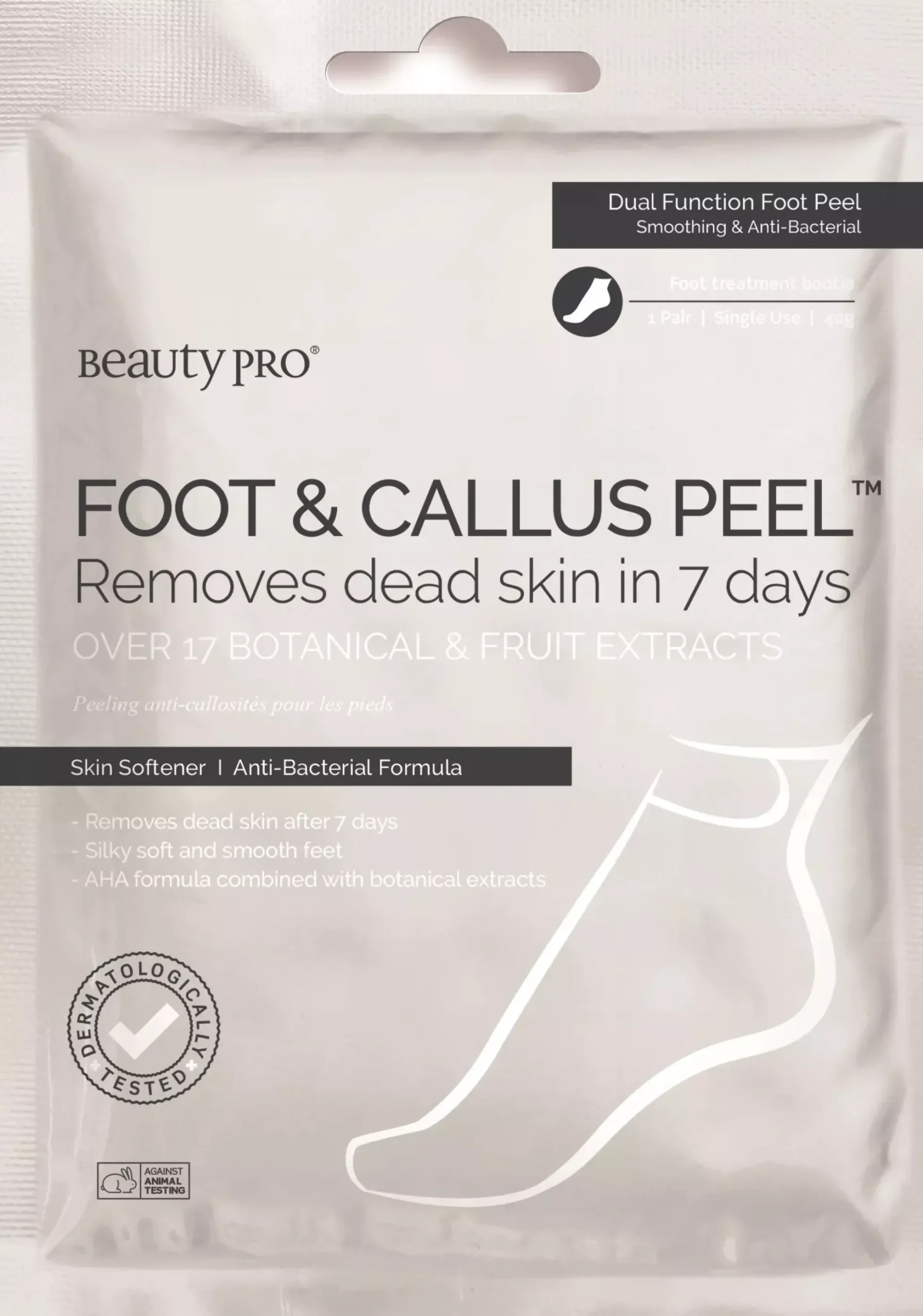 Beauty PRO Foot & Callus Peel Removes Dead Skin In 7 Days Over 17 Botanical & Fruit Extracts
