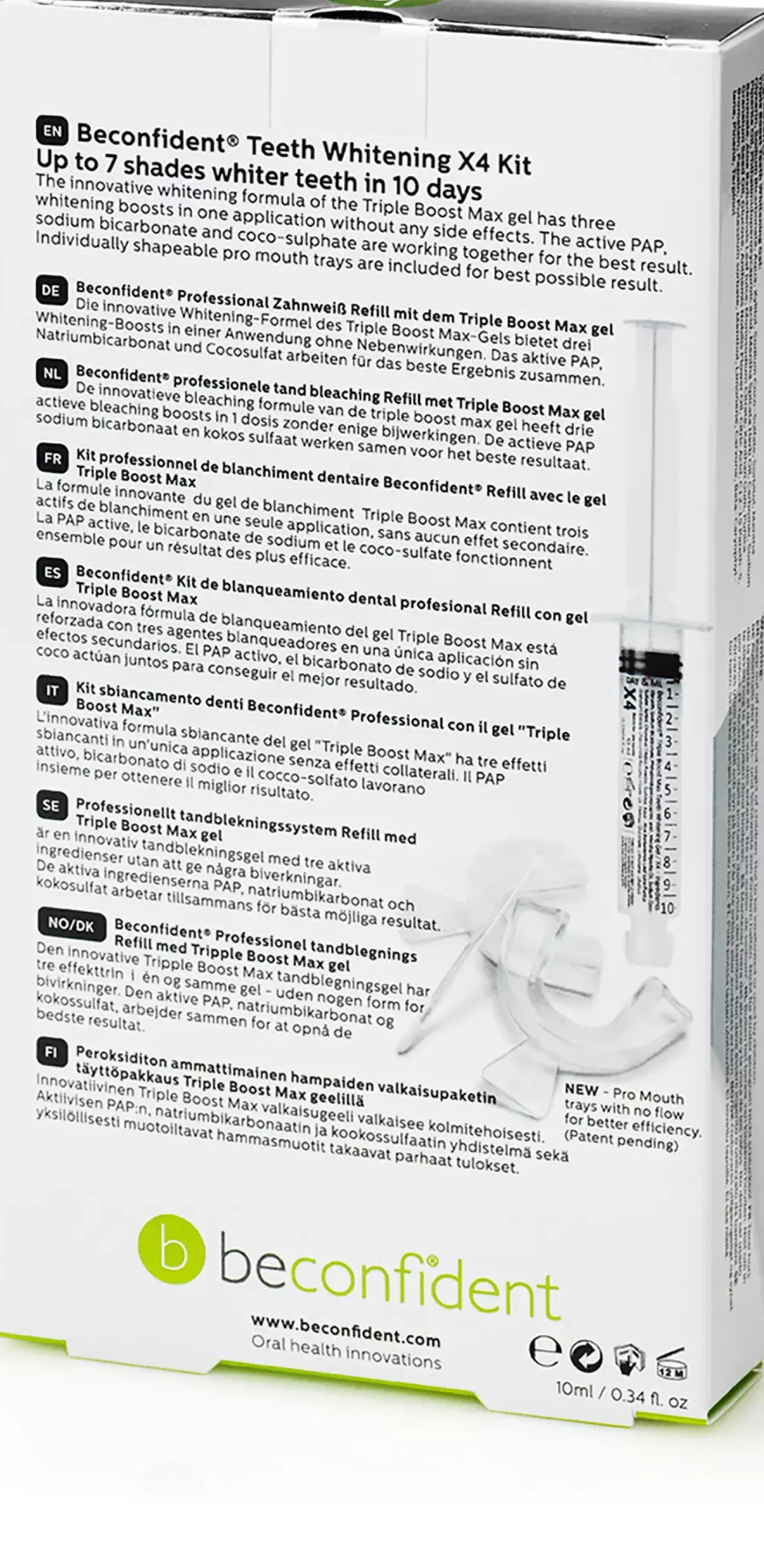 Beconfident Teeth Whitening X4 Kit 10 ml