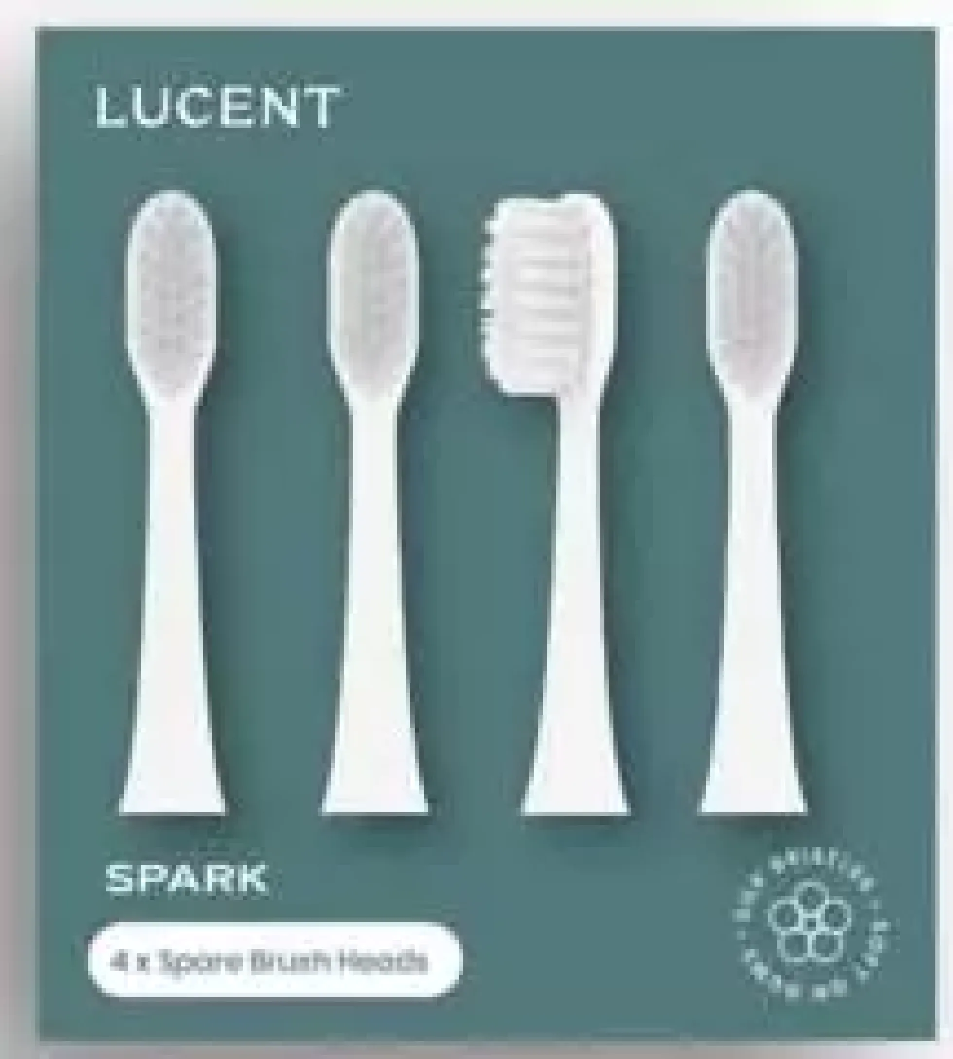Be LucentSpark Toothbrush Heads Refill White