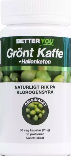 Better You Grönt Kaffe + Hallonketon 60 st