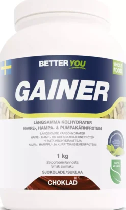 Better You Whole Food Gainer Choklad 1000 g