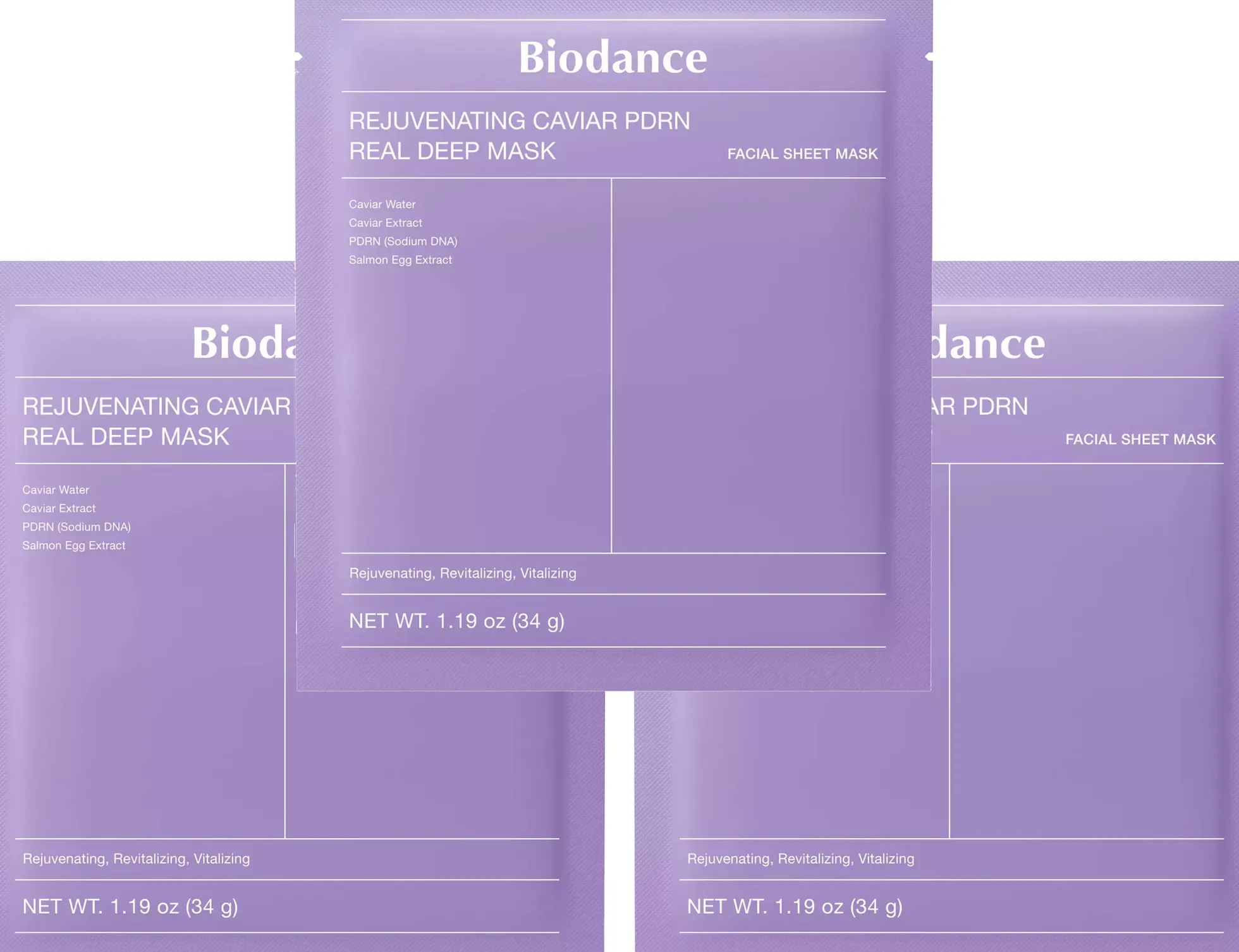 Biodance Rejuvenating Caviar PDRN Real Deep Mask 34 g x 3