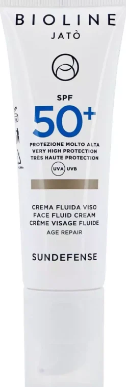 Bioline Jatò SPF 50+ Very High Protection Face Fluid Cream Age Repair 50 ml