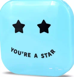 Biovène PIMPLE STAR PATCHES & MIRROR CASE Blue Pimple Patches - Anti-Blemish Stars in portable mirror case, 32 patches 4 g