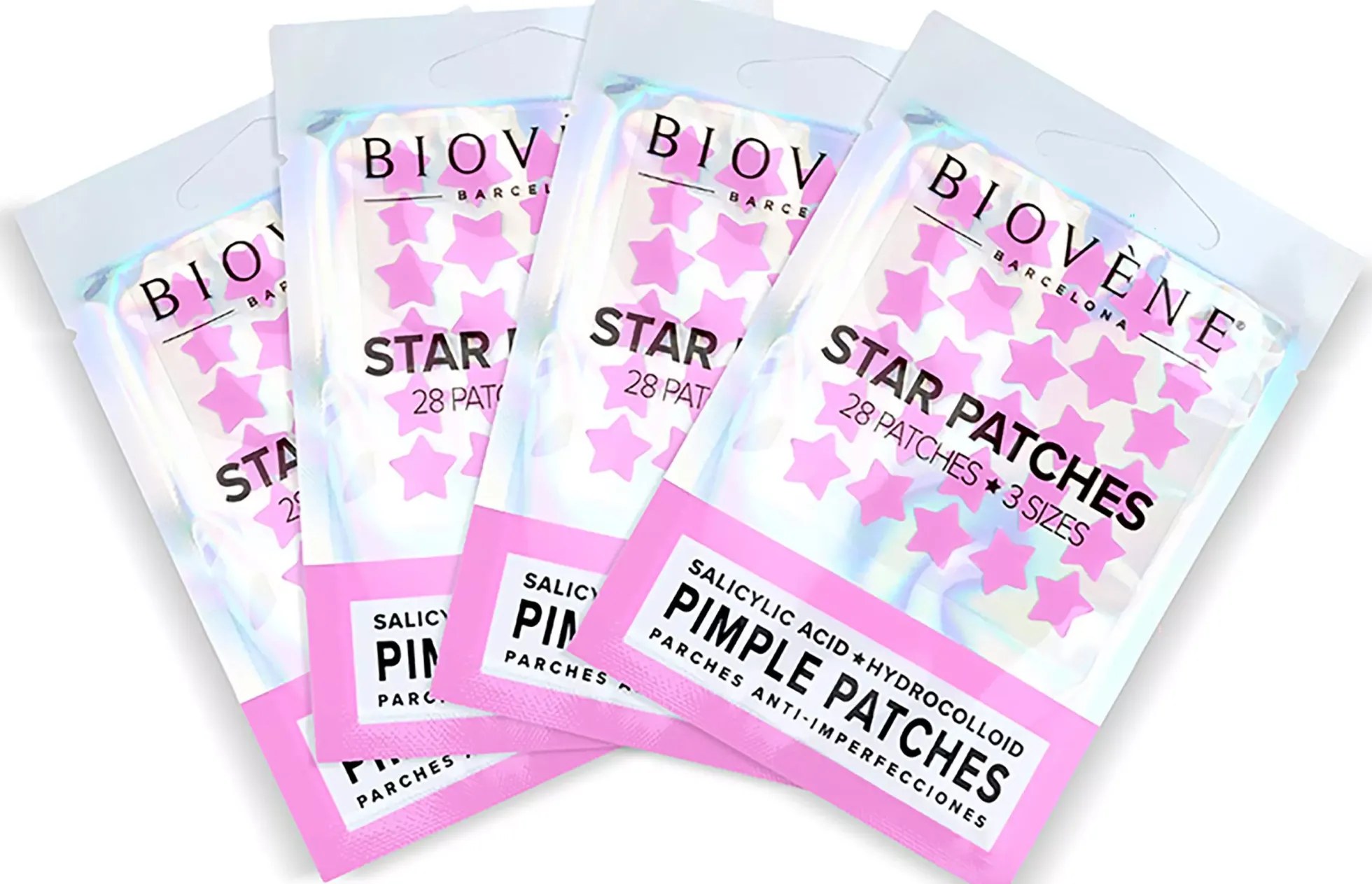 Biovène STAR PATCHES Pink Pimple Patches - Anti-Blemish Stars, 28 patches 1,3 g