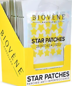 Biovène STAR PATCHES Yellow Pimple Patches - Anti-Blemish Stars, 28 patches 1,3 g