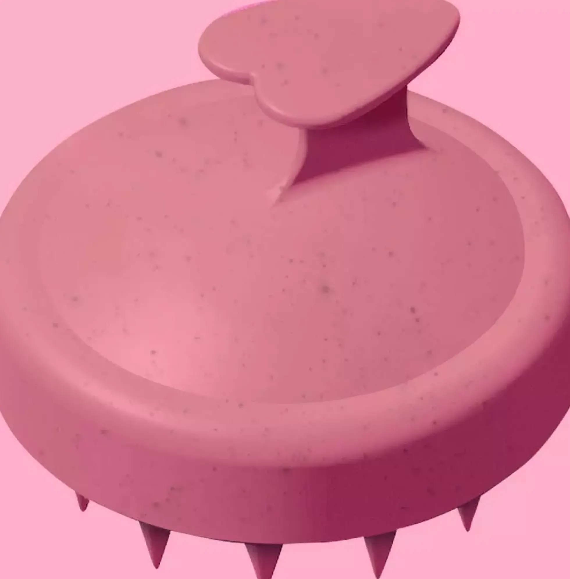 BiovèneThe conscious Scalp Massager, Pink Biodegradable Shampooing Brush