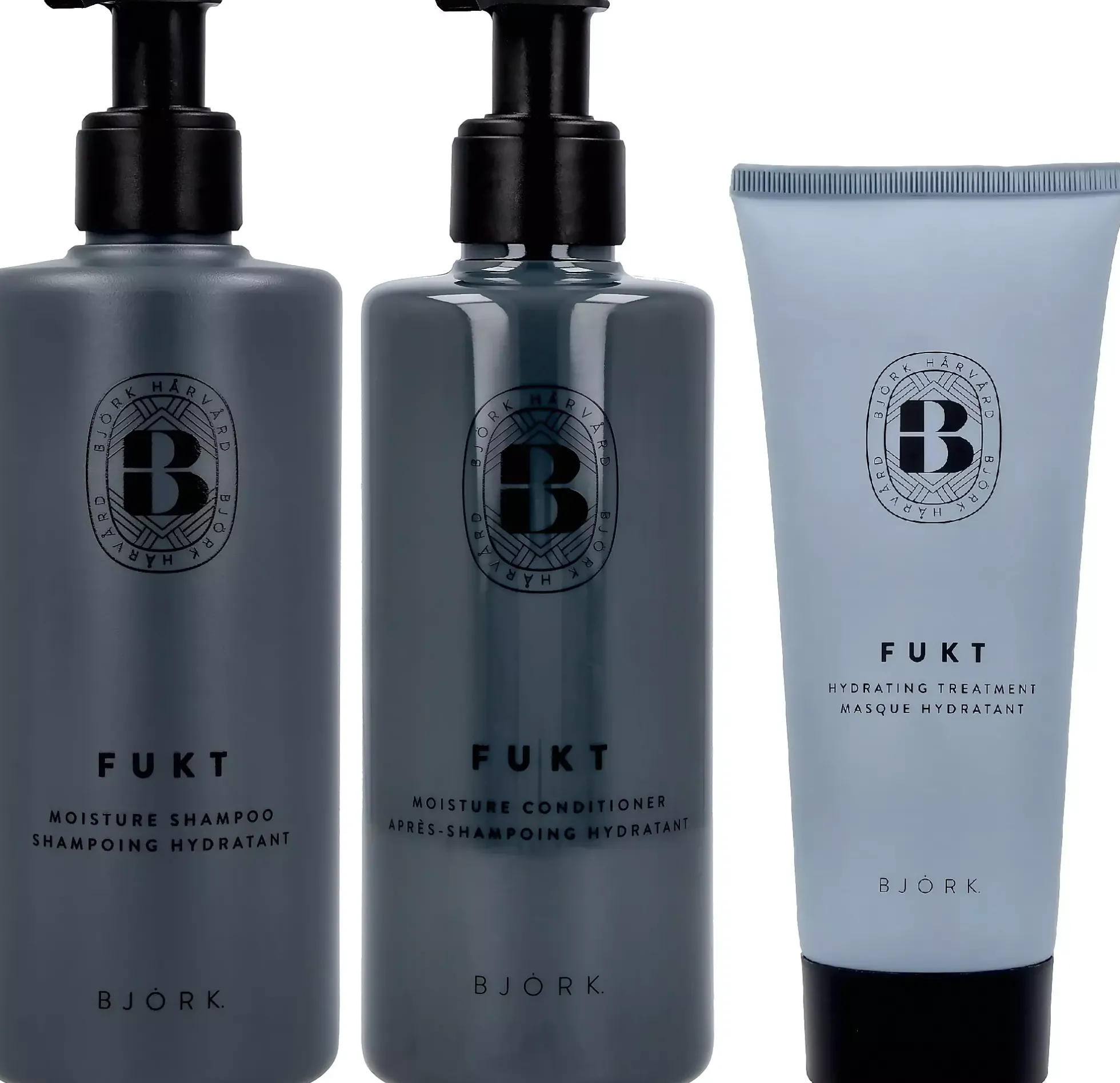 BjörkFUKT Bundle Shampoo 250 ml & Conditioner 250 ml & Treatment Masque 200 ml