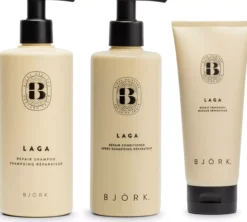 BjörkLAGA Bundle Shampoo 300 ml & Conditioner 250 ml & Repair Treatment 200 ml