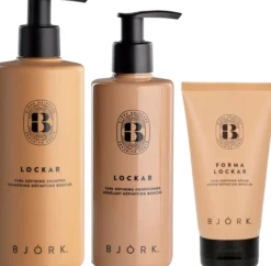 BjörkLOCKAR Bundle Shampoo 300 ml & Conditoner 250 ml & Curl Defining Cream 150 ml
