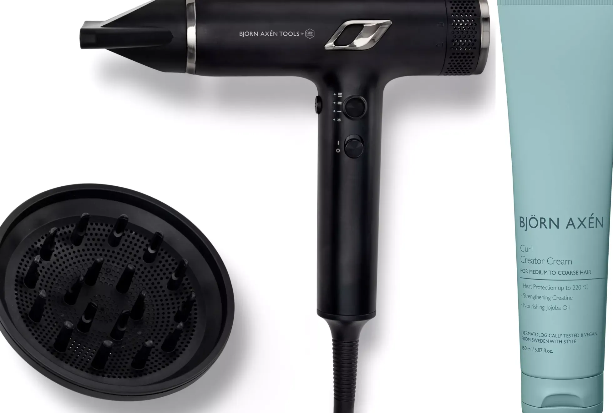 Björn AxénBjörn Axén Tools Nano Hair Dryer & Curl Creator Cream 150 ml