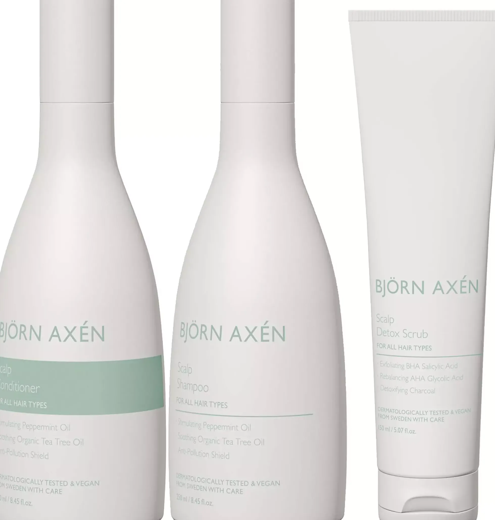 Björn Axén Scalp Bundle Shampoo 250 ml & Conditioner 250 ml & Detox Scrub 150 ml