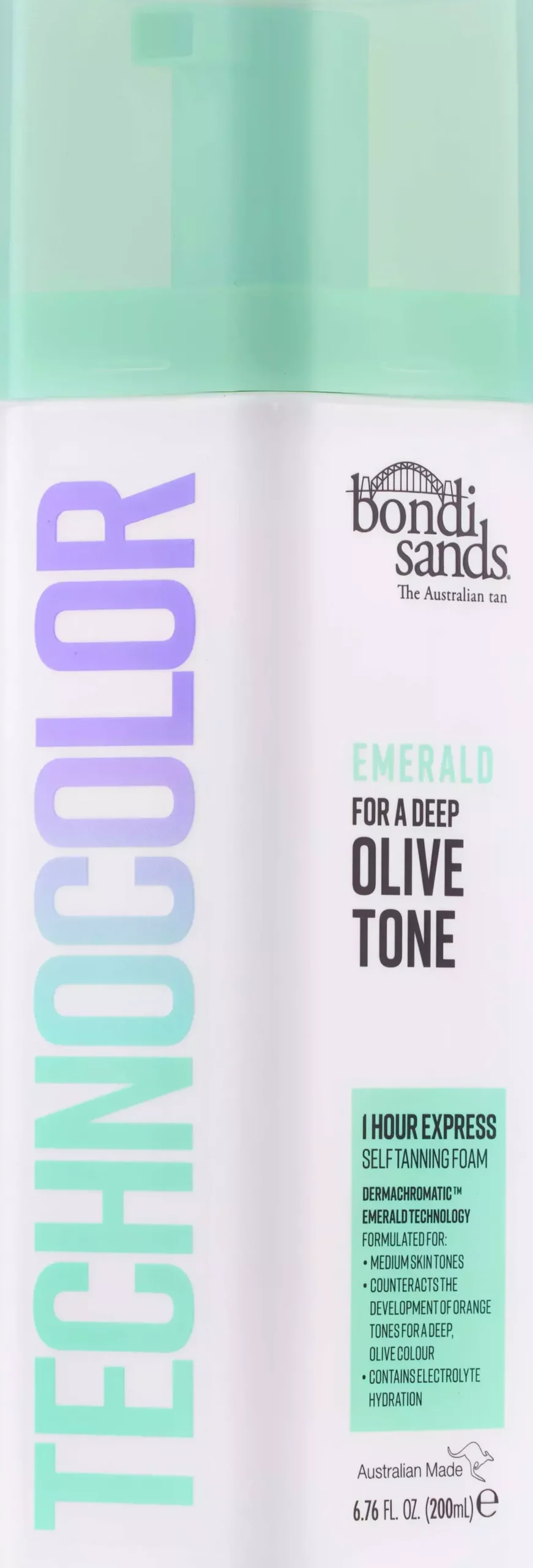 Bondi Sands Technocolor 1 Hour Express Self Tanning Foam Emerald (Olive Tone)