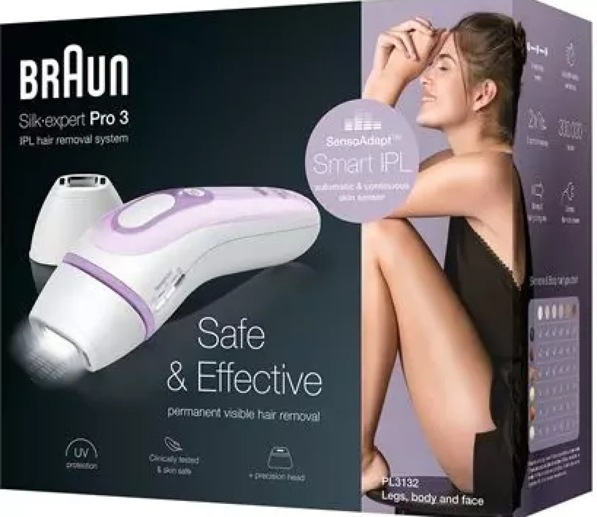Braun Silk expert Pro 3 PL3132 Vit&Lila