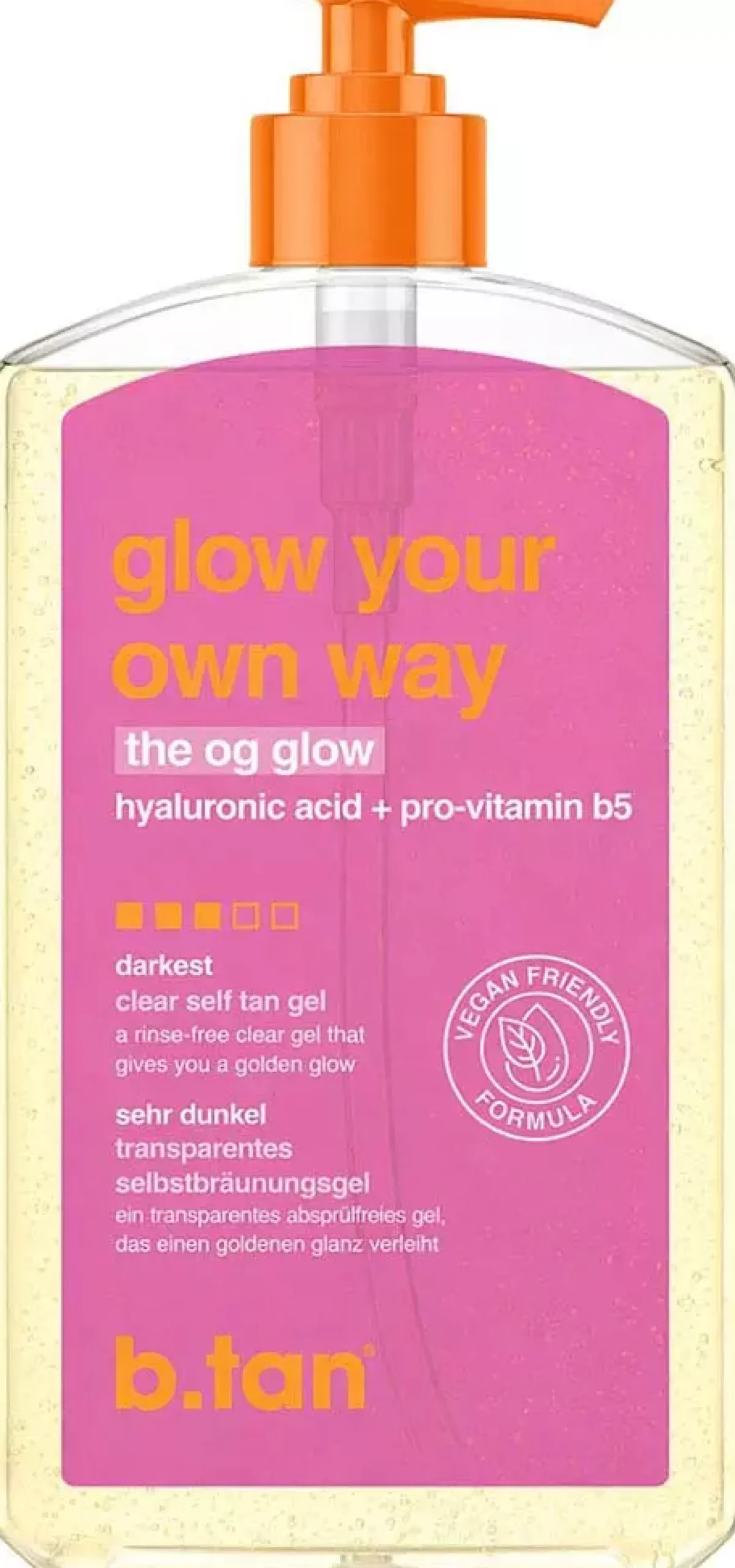 b.tan Glow Your Own Way Clear Self Tan Gel 473 ml