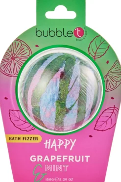 BubbleT Bath Fizzer Happy Grapefruit & Mint Mood