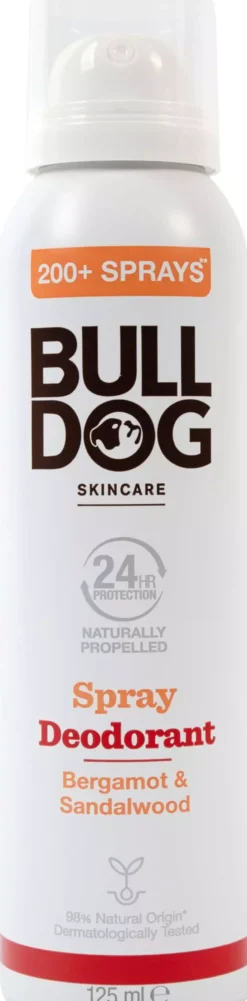 Bulldog Bergamot & Sandalwood Spray Deodorant 125 ml
