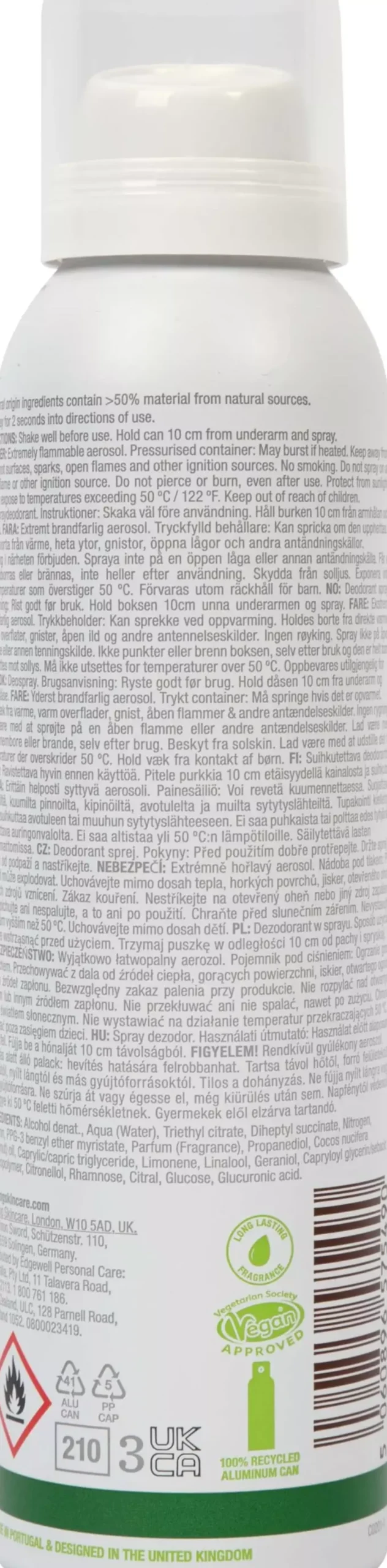 Bulldog Original Spray Deodorant 125 ml
