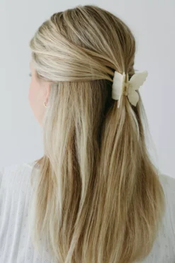 ByBarb Butterfly hair claw White