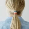 ByBarb Hair ties multicoloured 8-pack, recycled material striped pattern