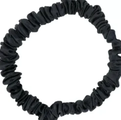 ByBarb Silk Hair Tie Thin Black 1-p