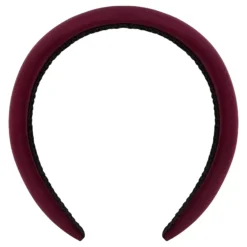 By Lyko Big Satin Padded Diadem Burgundy