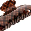 By Lyko Hair Claw Acrylic Quilted Brown