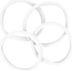By Lyko 4-pack Soft Hair Ties Black