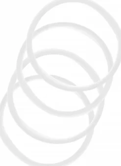 By Lyko 4-pack Soft Hair Ties White